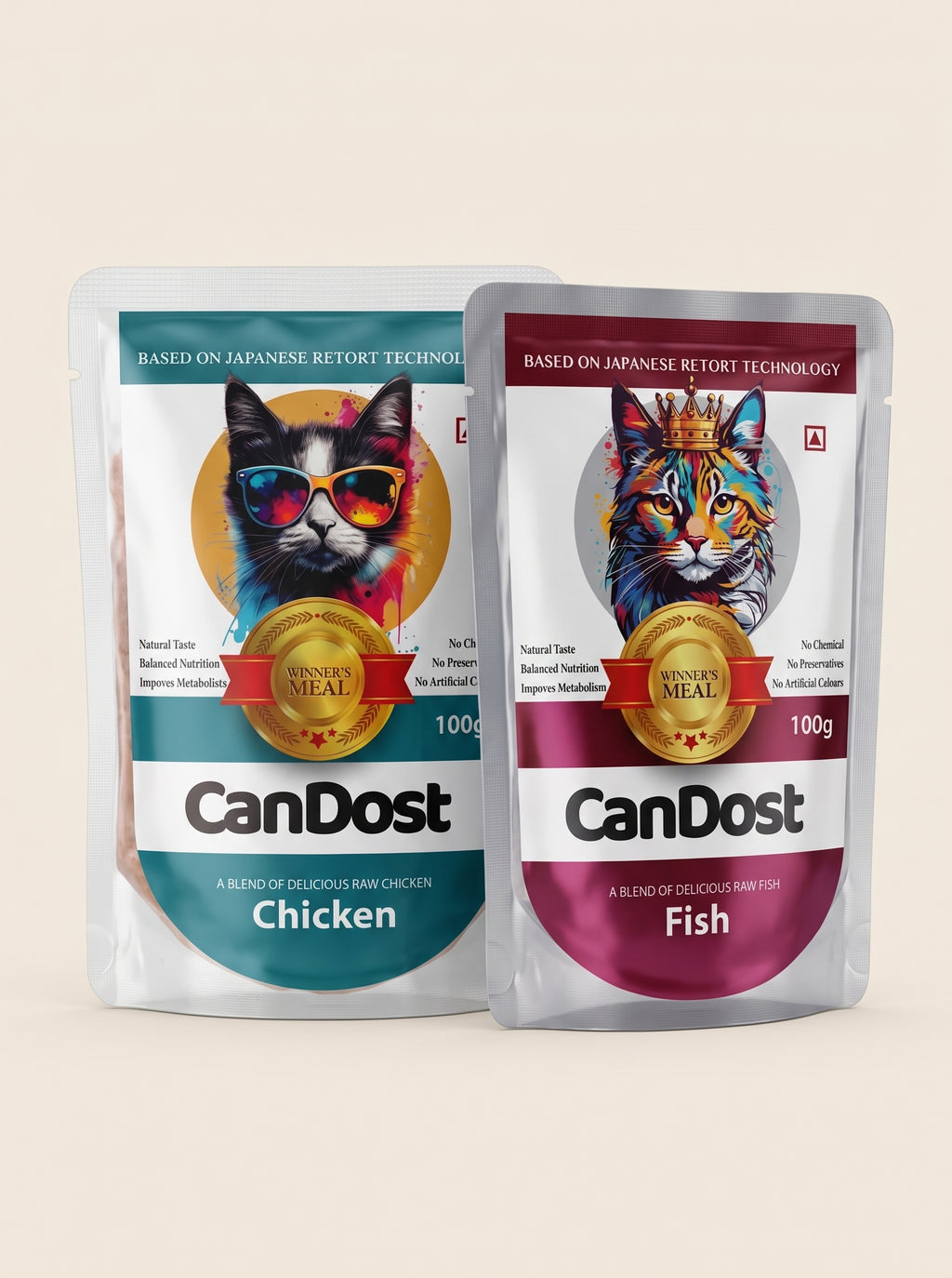CanDost Cat Trial Box — 3 Chicken + 3 Fish